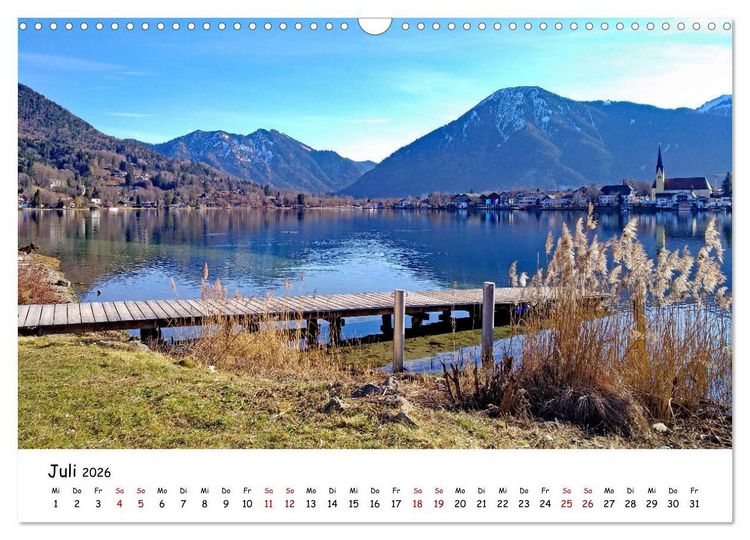 Produktbild: Winterstimmung am Tegernsee (Wandkalender 2026 DIN A3 quer), CALVENDO Monatskalender