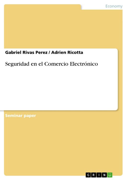 Produktbild: Seguridad en el Comercio Electr&oacute;nico