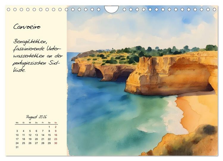 Produktbild: Portugal - Traumland am Atlantik (Wandkalender 2026 DIN A4 quer), CALVENDO Monatskalender
