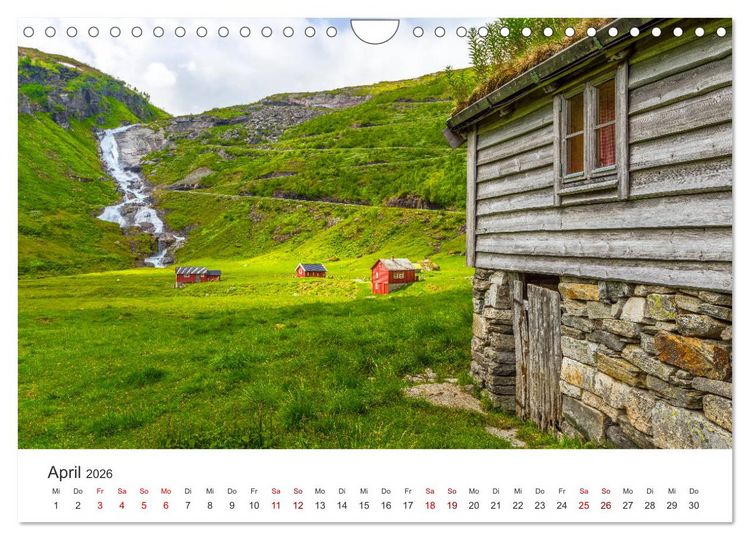 Produktbild: Norwegen - Landschaften und Fjorde im westlichen Norwegen (Wandkalender 2026 DIN A4 quer), CALVENDO Monatskalender