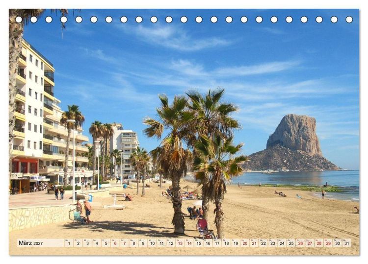 Produktbild: Calpe - Erholung am Mittelmeer (Tischkalender 2027 DIN A5 quer), CALVENDO Monatskalender