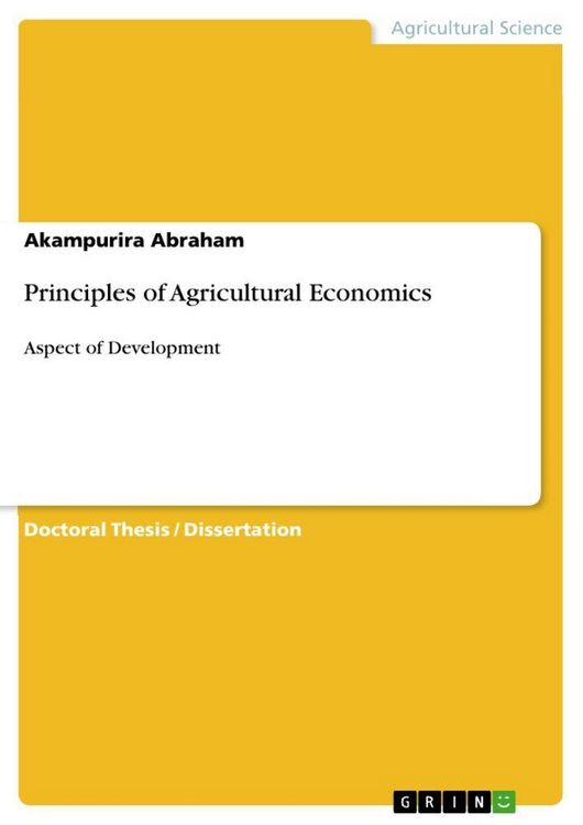 Produktbild: Principles of Agricultural Economics
