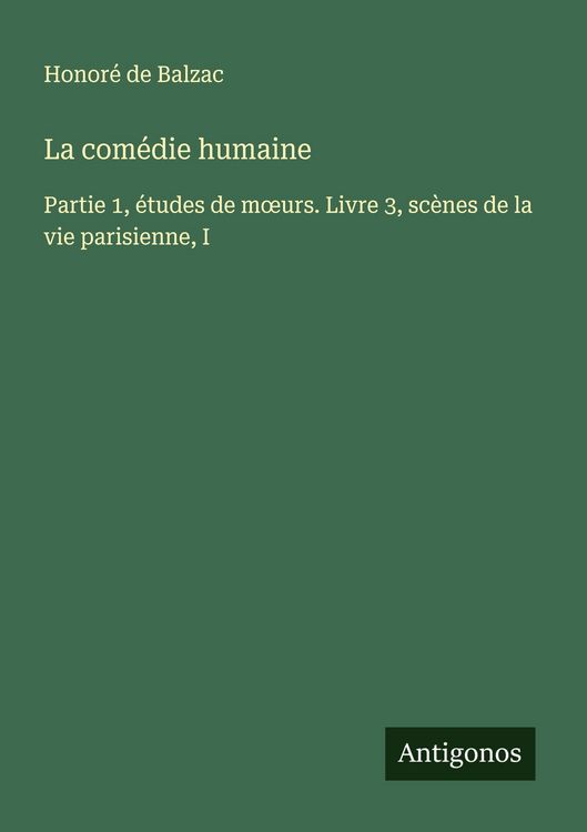 Produktbild: La com&eacute;die humaine