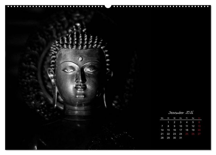 Produktbild: Worte des Buddha 2026 (hochwertiger Premium Wandkalender 2026 DIN A2 quer), Kunstdruck in Hochglanz