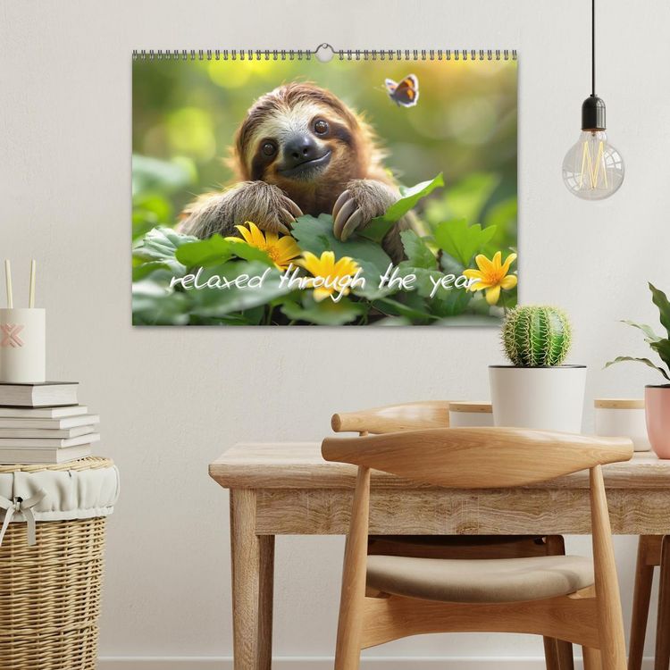 Produktbild: sweet sloths - relaxed throughout the year (Wall Calendar 2026 DIN A3 landscape), CALVENDO 12 Month Wall Calendar