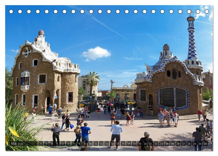 Produktbild: Barcelona - Von Gotik bis Modernisme (Tischkalender 2026 DIN A5 quer), CALVENDO Monatskalender
