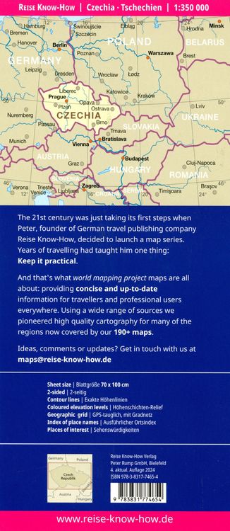 Produktbild: Reise Know-How Landkarte Tschechien / Czechia (1:350.000)