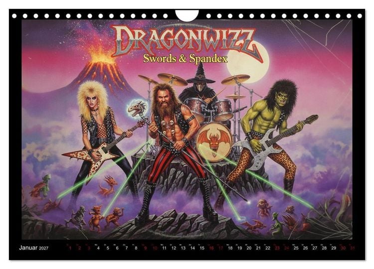 Produktbild: Schrill, bizarr und wilde Haare (Wandkalender 2027 DIN A4 quer), CALVENDO Monatskalender