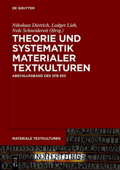 Produktbild: Theorie und Systematik materialer Textkulturen