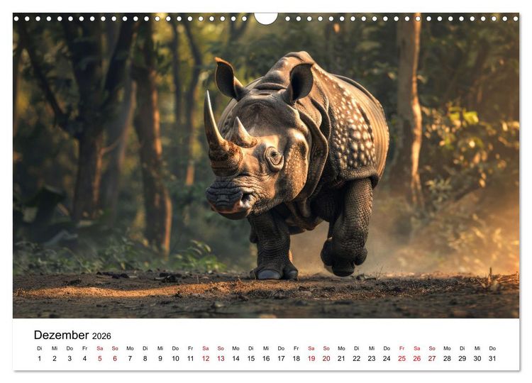 Produktbild: Magische Tierwelt Asiens (Wandkalender 2026 DIN A3 quer), CALVENDO Monatskalender