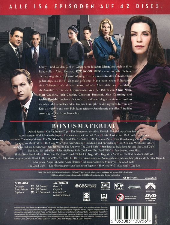 Produktbild: The Good Wife - Gesamtbox [42 DVDs]
