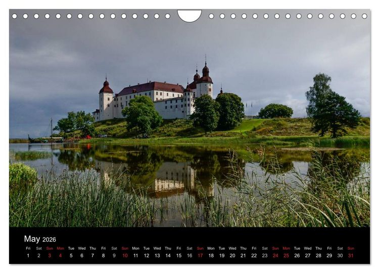 Produktbild: Monuments of Sweden 2026 (Wall Calendar 2026 DIN A4 landscape), CALVENDO 12 Month Wall Calendar