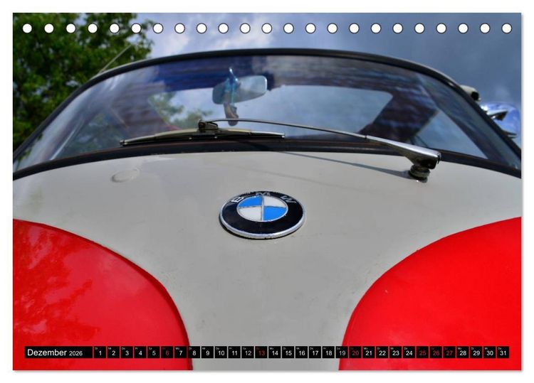 Produktbild: BMW Isetta - Die Knutschkugel (Tischkalender 2026 DIN A5 quer), CALVENDO Monatskalender
