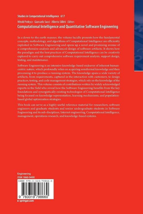 Produktbild: Computational Intelligence and Quantitative Software Engineering