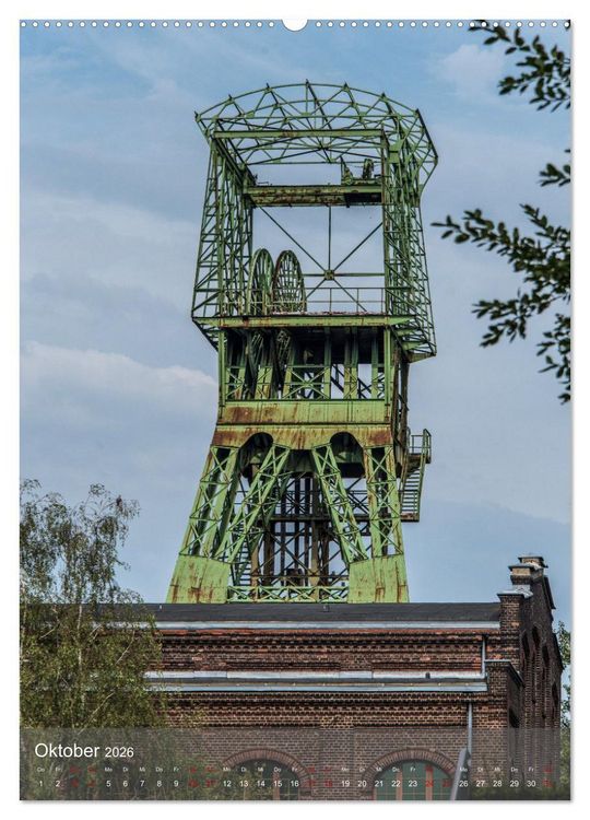Produktbild: F&ouml;rdert&uuml;rme im Ruhrgebiet - Skulpturen der Vergangenheit (Wandkalender 2026 DIN A2 hoch), CALVENDO Monatskalender