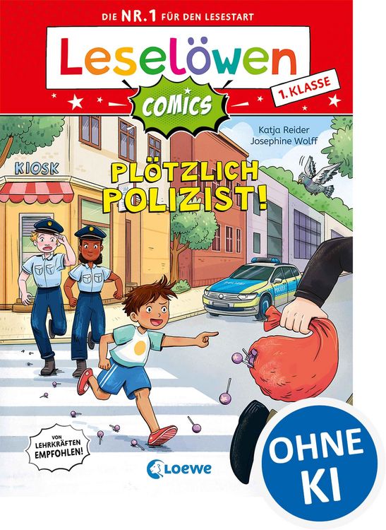 Produktbild: Lesel&ouml;wen Comics 1. Klasse - Pl&ouml;tzlich Polizist