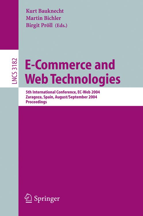 Produktbild: E-Commerce and Web Technologies