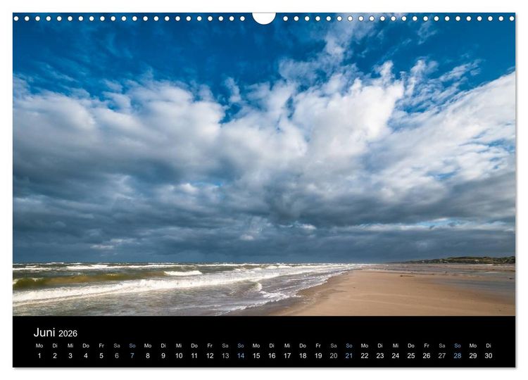 Produktbild: Wolken &uuml;ber D&auml;nemark (Wandkalender 2026 DIN A3 quer), CALVENDO Monatskalender