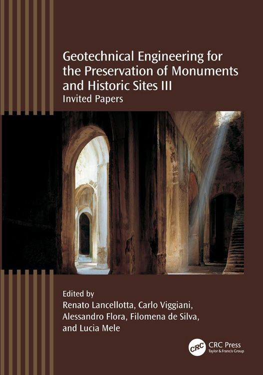 Produktbild: Geotechnical Engineering for the Preservation of Monuments and Historic Sites III
