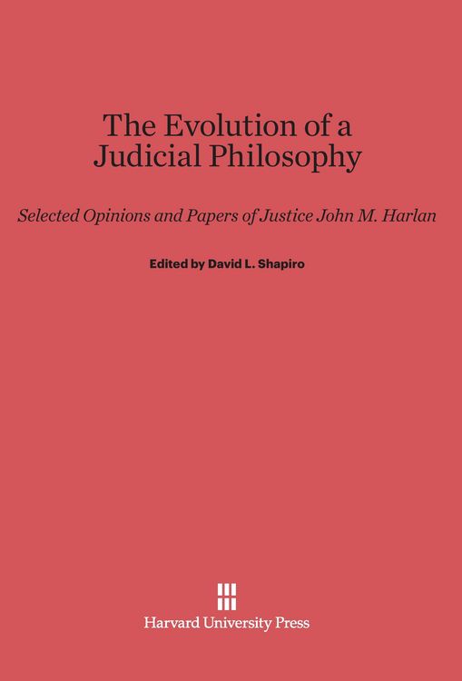 Produktbild: The Evolution of a Judicial Philosophy
