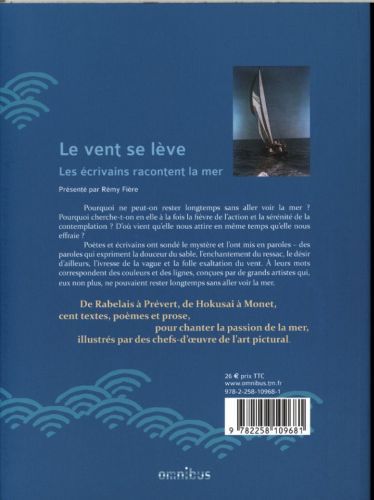 Produktbild: Le vent se l&egrave;ve : les &eacute;crivains racontent la mer