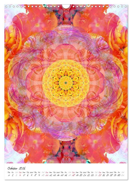 Produktbild: MANDALA COMPOSITIONS (Wall Calendar 2026 DIN A3 portrait), CALVENDO 12 Month Wall Calendar