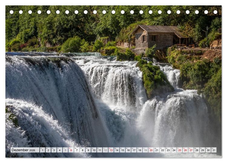 Produktbild: Wasserzauber Bosnien-Herzegowina (Tischkalender 2026 DIN A5 quer), CALVENDO Monatskalender