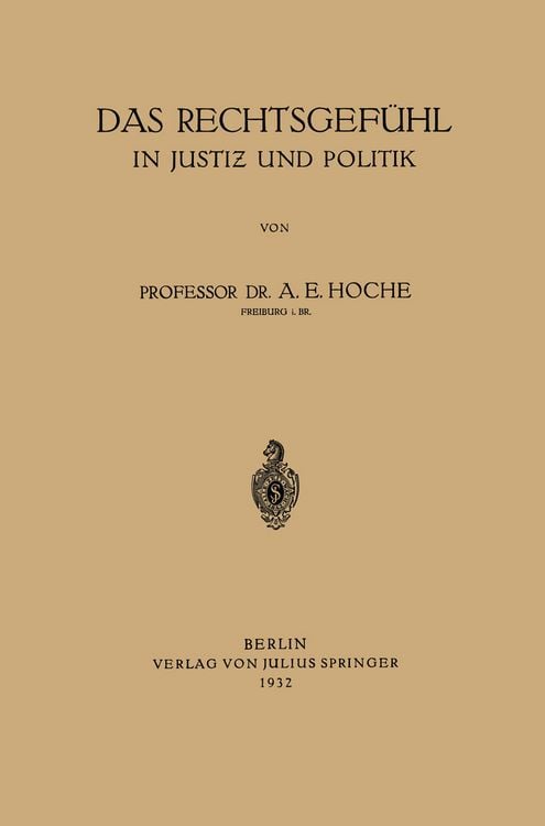 Produktbild: Das Rechtsgef&uuml;hl in Justiz und Politik