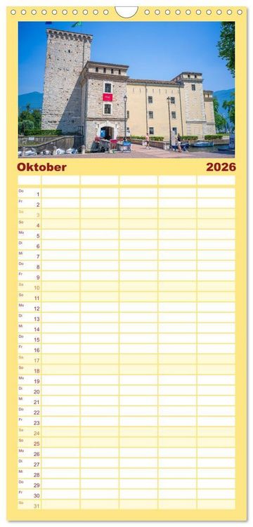 Produktbild: Familienplaner 2026 - Riva del Garda - Am Gardasee ganz im Norden mit 5 Spalten (Wandkalender, 21 x 45 cm) CALVENDO