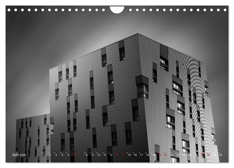Produktbild: Monochrome Architektur (Wandkalender 2026 DIN A4 quer), CALVENDO Monatskalender
