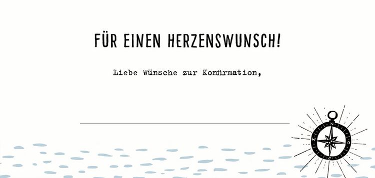 Produktbild: Kuvert f&uuml;r einen Geld- oder Gutschein &ndash; Zu deiner Konfirmation