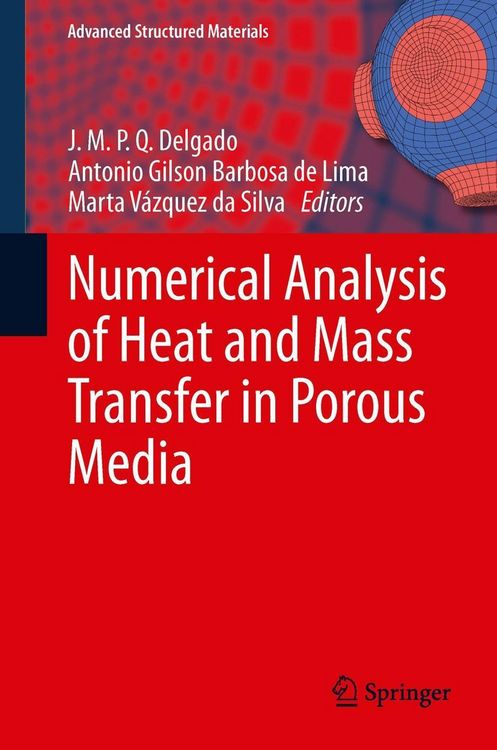 Produktbild: Numerical Analysis of Heat and Mass Transfer in Porous Media