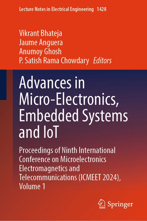 Produktbild: Advances in Micro-Electronics, Embedded Systems and IoT