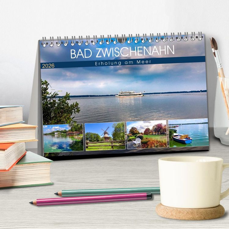 Produktbild: Bad Zwischenahn - Erholung am Meer (Tischkalender 2026 DIN A5 quer), CALVENDO Monatskalender