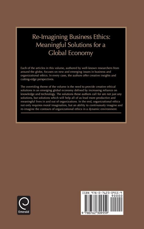 Produktbild: Re-Imagining Business Ethics