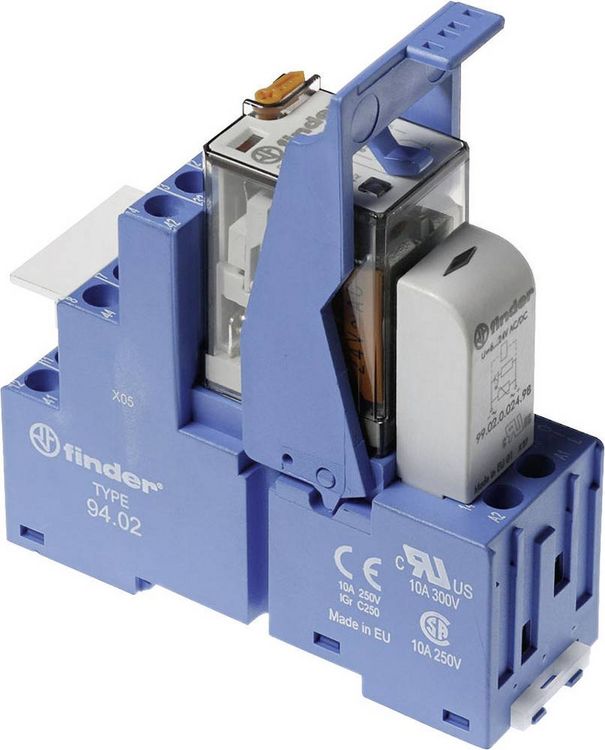 Produktbild: Finder 58.32.8.230.0060 Relaisbaustein Nennspannung: 230 V/AC Schaltstrom (max.): 10 A 2 Wechsler 1 St.