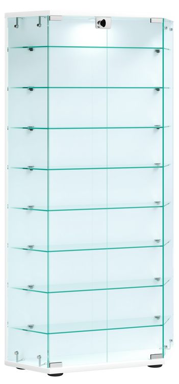 Produktbild: Holz Glas Stand Vitrine Sammelvitrine Cenila XL