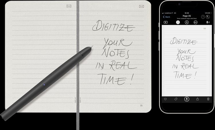 Produktbild: Moleskine Smart Notebook, Pocket, Ruled, Black, Soft Cover (3.5 x 5.5)