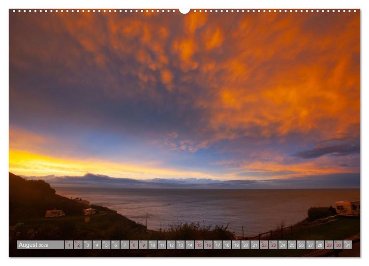 Produktbild: Wolken- und Lichtstimmungen (Wandkalender 2026 DIN A2 quer), CALVENDO Monatskalender