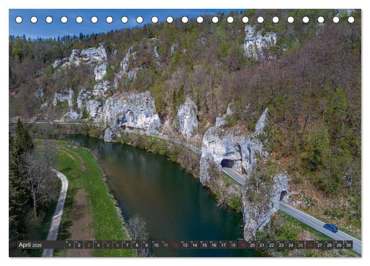 Produktbild: Gro&szlig;e Landschaft Obere Donau (Tischkalender 2026 DIN A5 quer), CALVENDO Monatskalender