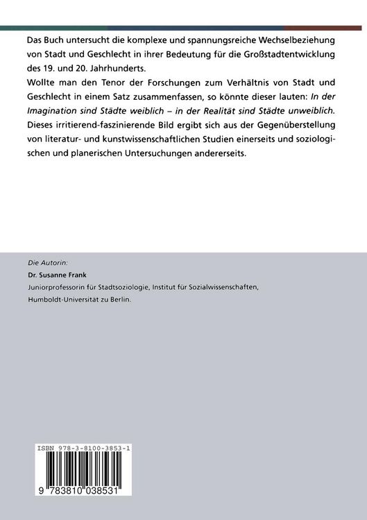 Produktbild: Stadtplanung im Geschlechterkampf