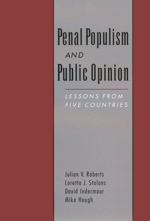 Produktbild: Penal Populism and Public Opinion