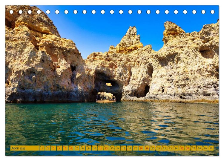 Produktbild: Algarve pur (Tischkalender 2026 DIN A5 quer), CALVENDO Monatskalender