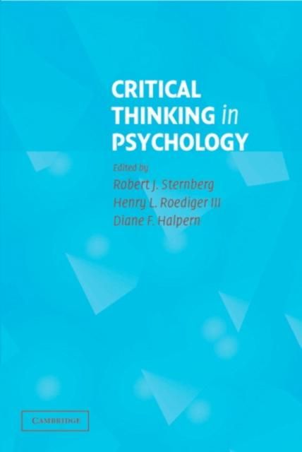 Produktbild: Critical Thinking in Psychology