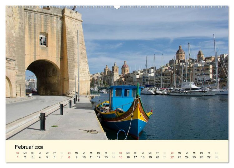 Produktbild: Malta und Gozo, Perlen im Mittelmeer (Wandkalender 2026 DIN A2 quer), CALVENDO Monatskalender