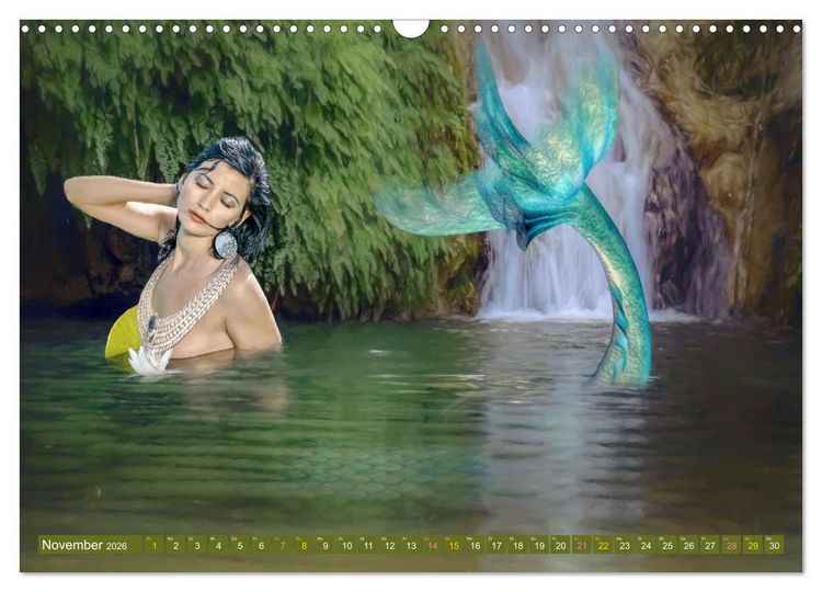 Produktbild: Meerjungfrauen - der Zauber lebt (Wandkalender 2026 DIN A3 quer), CALVENDO Monatskalender