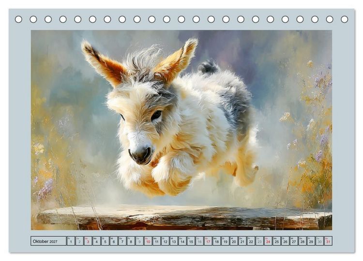 Produktbild: Zwergesel. Kleine Langohren mit gro&szlig;em Charme (Tischkalender 2027 DIN A5 quer), CALVENDO Monatskalender