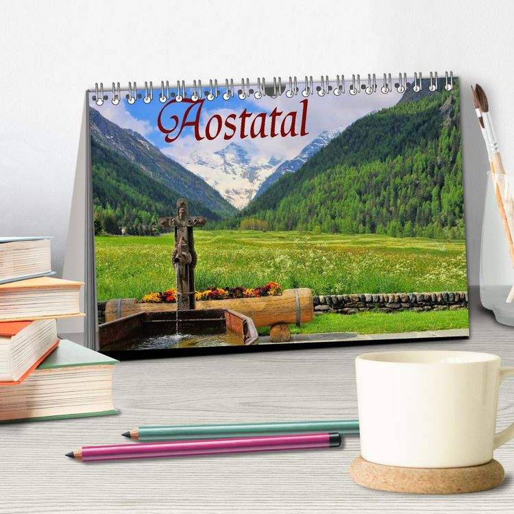 Produktbild: Aostatal (Tischkalender 2026 DIN A5 quer), CALVENDO Monatskalender