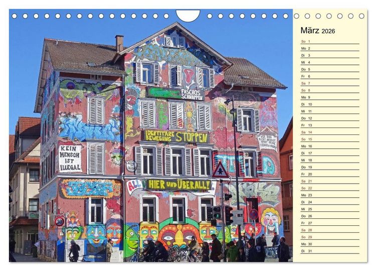 Produktbild: T&uuml;bingen erleben (Wandkalender 2026 DIN A4 quer), CALVENDO Monatskalender