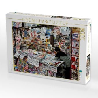 Produktbild: CALVENDO Puzzle Zeitschriften Kiosk in Shanghai | 1000 Teile Lege-Gr&ouml;&szlig;e 64x48cm Foto-Puzzle f&uuml;r gl&uuml;ckliche Stunden